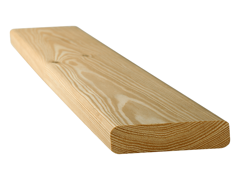 Планкен прямой из лиственницы сорт АВ 20 x 90 x 2.0 x 4 шт.